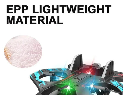 Premium RC Fighter Jet Plane – 2.4G Remote Control Foam Airplane Toy with Lights | High-Speed Glider
