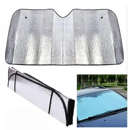 Universal Car Windscreen Sunshade 130 by 60 CM,For Hatchback ,Small Cars ,,Anti heat material -Universal Car Sun shade 130 by 60 CM