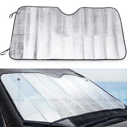 Universal Car Windscreen Sunshade 130 by 60 CM,For Hatchback ,Small Cars ,,Anti heat material -Universal Car Sun shade 130 by 60 CM