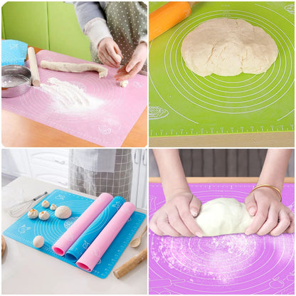 Silicone Kitchen Kneading Dough Mat Cooking Cake Baking Mat