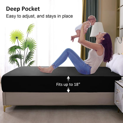 Waterproof Mattress Protector | Fitted Breathable Mattress Cover