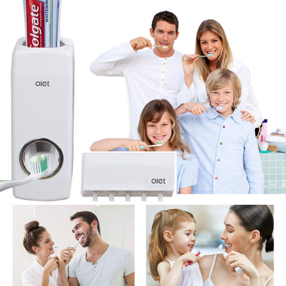 Automatic Toothpaste Dispenser & Holder Set