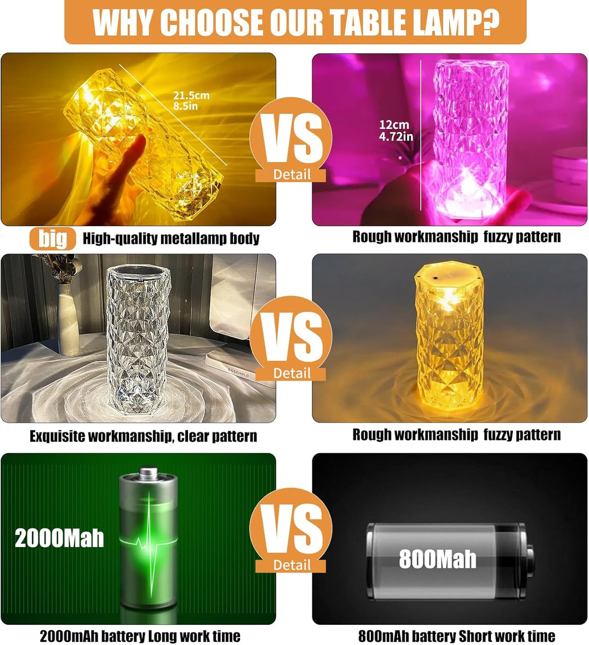 Control Crystal lamp